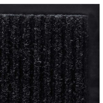Deurmat 90x120 cm PVC zwart 5