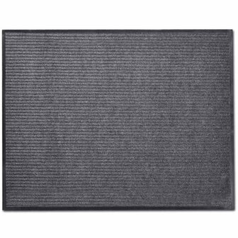 Deurmat 90x60 cm PVC grijs 1