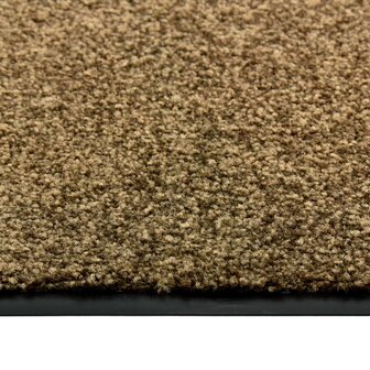 Deurmat wasbaar 40x60 cm bruin 3