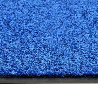 Deurmat wasbaar 40x60 cm blauw 3