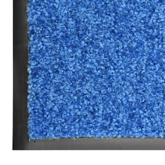 Deurmat wasbaar 40x60 cm blauw 5