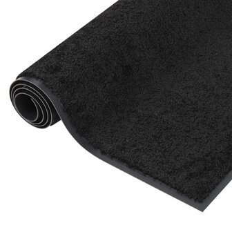 Deurmat 60x80 cm zwart 2