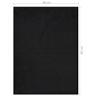 Deurmat 60x80 cm zwart 6