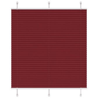 Pliss&amp;eacute; rolgordijn 115x100cm stofbreedte 115cm bordeauxrood 1