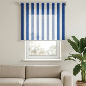 Buitenrolgordijn 90% UV-blok Blauw en Witte Streep 80x140 cm 1