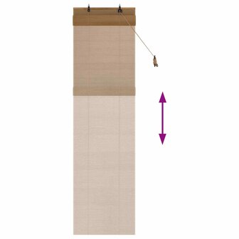 Rolgordijn Bruin 60x220 cm Bamboe 6