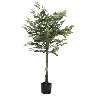 Kunstfuxus boom 480 bladeren 130 cm groen 1