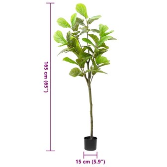 Kunstfuxus boom 48 blaadjes 165 cm groen 5