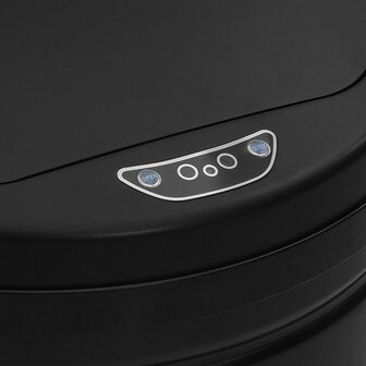 Prullenbak met automatische sensor 30 L koolstofstaal zwart 6