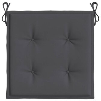 Tuinstoelkussens 6 st 40x40x4 cm oxford stof antracietkleurig 6
