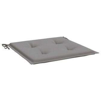 Tuinstoelkussens 2 st 40x40x4 cm oxford stof grijs 5