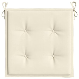 Tuinstoelkussens 2 st 40x40x4 cm oxford stof cr&amp;egrave;mekleurig 6