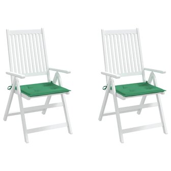 Tuinstoelkussens 2 st 40x40x4 cm oxford stof groen 4