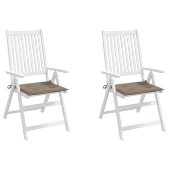 Tuinstoelkussens 2 st 40x40x4 cm oxford stof taupe 4