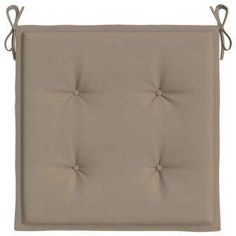 Tuinstoelkussens 2 st 40x40x4 cm oxford stof taupe 6