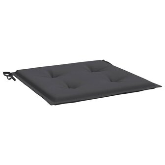 Tuinstoelkussens 4 st 50x50x4 cm oxford stof antracietkleurig 5