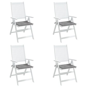 Tuinstoelkussens 4 st 50x50x4 cm oxford stof grijs 4
