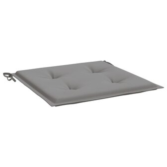 Tuinstoelkussens 4 st 50x50x4 cm oxford stof grijs 5