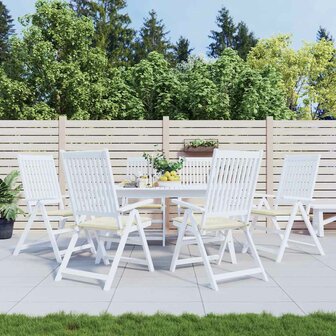 Tuinstoelkussens 6 st 50x50x2 cm oxford stof cr&amp;egrave;mekleurig 1