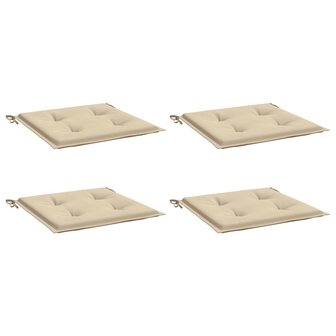 Tuinstoelkussens 4 st 50x50x4 cm oxford stof beige 3