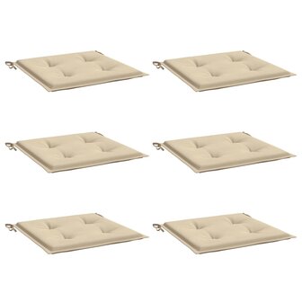 Tuinstoelkussens 6 st 50x50x4 cm oxford stof beige 3