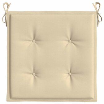 Tuinstoelkussens 6 st 50x50x4 cm oxford stof beige 6