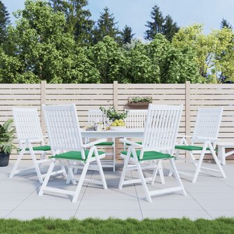 Tuinstoelkussens 6 st 50x50x4 cm oxford stof groen 1