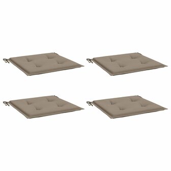 Tuinstoelkussens 4 st 50x50x4 cm oxford stof taupe 3