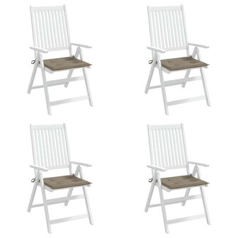Tuinstoelkussens 4 st 50x50x4 cm oxford stof taupe 4
