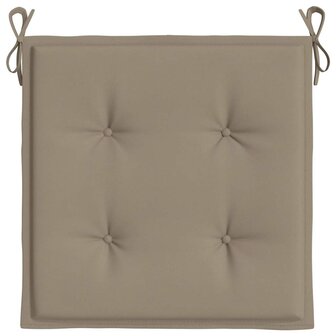 Tuinstoelkussens 4 st 50x50x4 cm oxford stof taupe 6