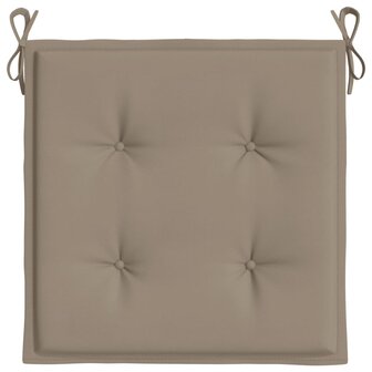 Tuinstoelkussens 6 st 50x50x4 cm oxford stof taupe 6