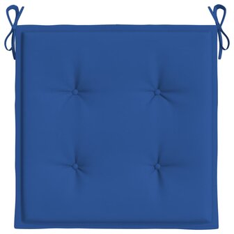 Tuinstoelkussens 4 st 50x50x4 cm oxford stof koningsblauw 6