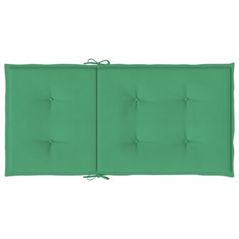 Tuinstoelkussens 6 st 100x50x3 cm oxford stof groen 7
