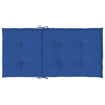 Tuinstoelkussens 4 st 100x50x3 cm oxford stof koningsblauw 7
