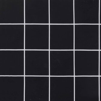Tuinstoelkussens 2 st ruitpatroon 40x40x4 cm stof zwart 8