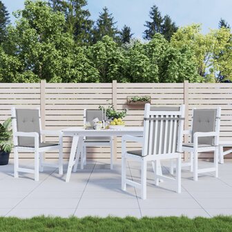 Tuinstoelkussen lage rug 4 st oxford stof antraciet 1