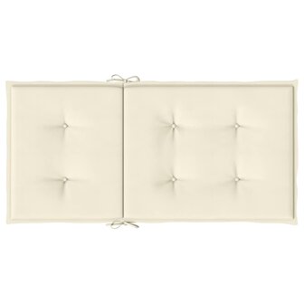 Tuinstoelkussen lage rug 4 st 100x50x2 cm oxford stof antraciet 7