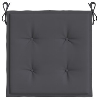 Tuinstoelkussens 4 st 40x40x4 cm oxford stof antracietkleurig 6