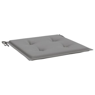 Tuinstoelkussens 4 st 40x40x4 cm oxford stof grijs 5