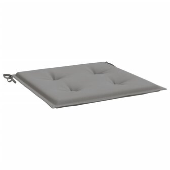 Tuinstoelkussens 2 st 50x50x4 cm stof grijs 5