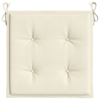 Tuinstoelkussens 2 st 50x50x4 cm oxford stof cr&amp;egrave;mekleurig 6