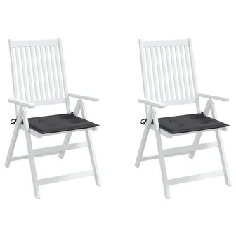 Tuinstoelkussens 2 st 50x50x4 cm oxford stof antracietkleurig 4