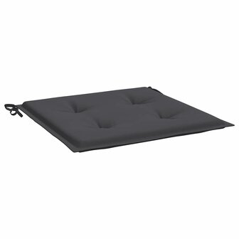 Tuinstoelkussens 2 st 50x50x4 cm oxford stof antracietkleurig 5