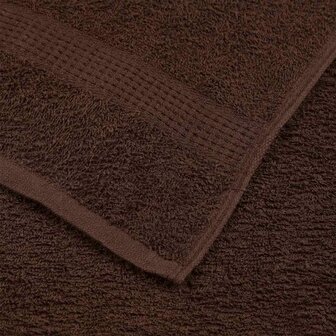 Douchehanddoeken FROGN 2 st 70x140 cm 360 g/m&amp;sup2; bruin 6