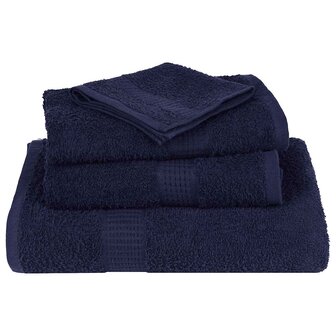 Handdoeken FROGN 4 st 50x100 cm 360 g/m&amp;sup2; marineblauw 4