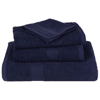 Douchehanddoeken FROGN 2 st 70x140 cm 360 g/m&amp;sup2; marineblauw 4