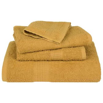 Handdoeken FROGN 4 st 50x100 cm 360 g/m&amp;sup2; goud 4