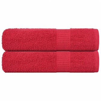 Handdoeken FROGN 2 st 50x100 cm 360 g/m&amp;sup2; rood 1