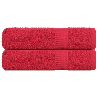 Douchehanddoeken FROGN 2 st 70x140 cm 360 g/m&amp;sup2; rood 1