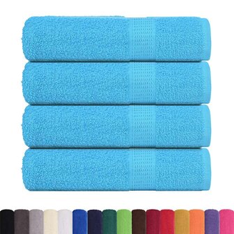 Handdoeken FROGN 4 st 50x100 cm 360 g/m&amp;sup2; turquoise 2